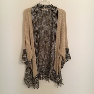 Ellison Cream and Black Sweater